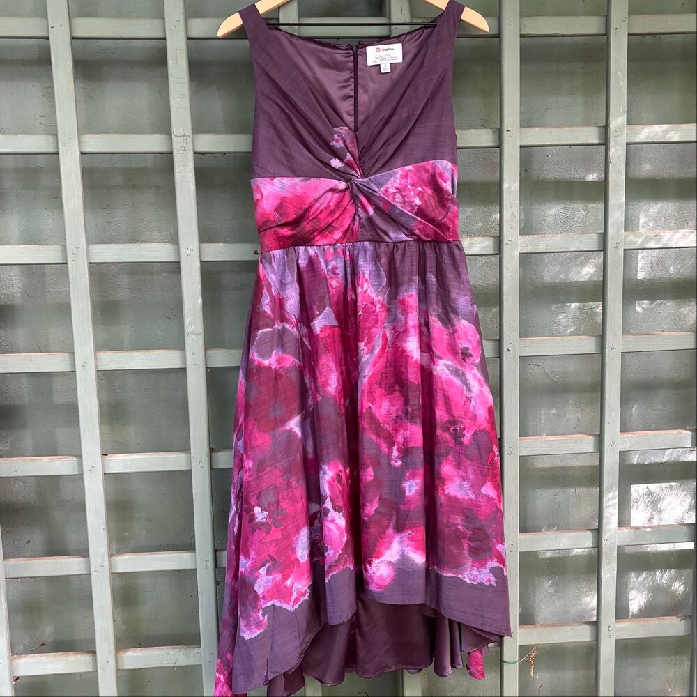 Lela Rose x Neiman Marcus Target Watercolor Floral High-Low Dress Size 8